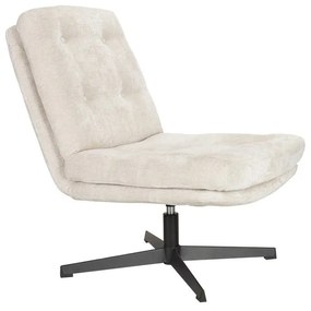 Krémové otočné kreslo Kai – White Label