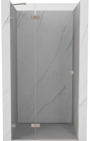 Mexen, Mexen Lunar výklopné sprchové dvere, ľavé 100 cm, transparentné, brúsený nikel - 834-100-000-97-00-L