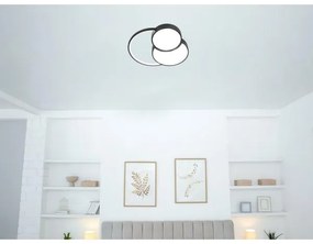 LED Stmievateľné stropné svietidlo LED/60W/230V 3000-6500K čierna + diaľkové ovládanie