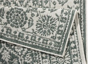 NORTHRUGS - Hanse Home koberce Kusový koberec Twin-Wendeteppiche 103115 grün creme – na von aj na doma - 80x150 cm