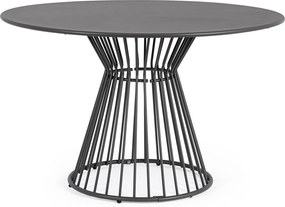 Oceľový okrúhly záhradný jedálenský stôl ø 120 cm Austin – Bizzotto