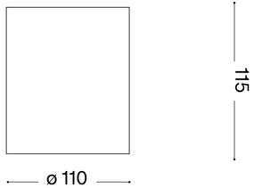 Ideal Lux - Kúpeľňové bodové svietidlo GUN 1xGU10/28W/230V IP44 čierna