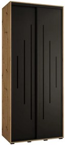 Skriňa 45 Canaris 12 120 artisan/čierna/čierna