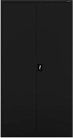 Vysoká čierna kovová kancelárska skriňa, 1150x2200x400 mm: : JAN II H2200