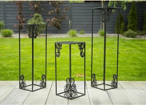 STOJAN NA KVETINÁČ FRAME 80X24X24 CM ČIERNA