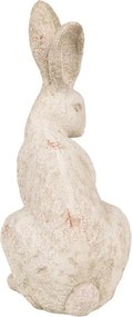 Decorative Figurine Rabbit 19x15x35 Cm Beige Stone - 19*15*35 cm