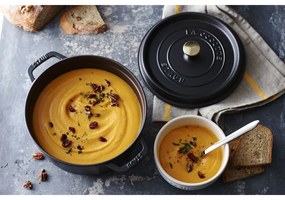 Staub Cocotte hrniec okrúhly, čierny, 24 cm