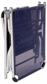 Garthen 61127 Záhradné skladacie ležadlo s vankúšom - tmavo modré