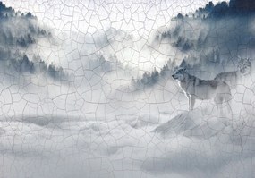 Fototapeta - Vlk v hmle (152,5x104 cm)