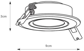 Markslöjd 108885 - LED stmievateľné kúpeľňové podhľadové svietidlo PLUTO LED/4,9W/230V IP44 biela