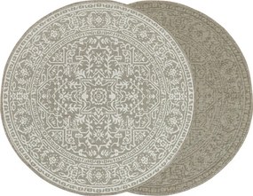 Obojstranný koberec BRUSSELS 205989/10610 béžový / krémový kruh