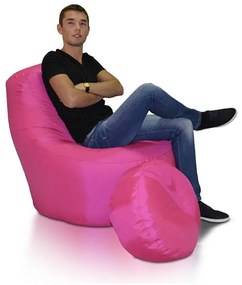 Sedací vak s taburetku Richie (ružová). Akcia -6%. Vlastná spoľahlivá doprava až k Vám domov. 1054569