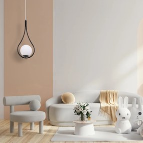 Toolight Toolight, stropné osvetlenie 1xE27 G111-1W, čierna, OSW-09736