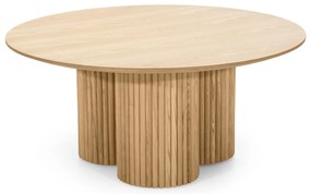 Kruhový konferenční stolek Vesby 100 cm dub přírodní/jasan