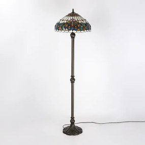 Brilagi - Tiffany vitrážová stojacia lampa LUISA 2xE27/60W/230V