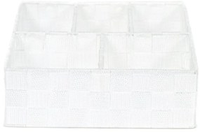 Organizér na bielizeň a doplky Compactor TEX - 5-dielny, 32 x 25 x 8 cm, biely