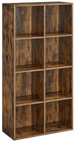 Knižnica s 8 priehradkami VASAGLE LBC024T01