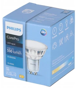 LED žiarovka Philips GU10 - 4,9 W - 550 Lm - studená biela - CorePro Premium