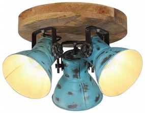 Stropná lampa 25 W šmuhovaná modrá 35x35x25 cm E27 371827