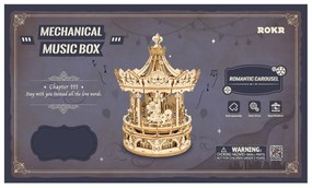 Robotime Rokr 3D Romantický kolotoč s hudbou AMK62 384ks