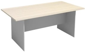 Rokovací stôl 1800 x 900 mm, hranatý, sivá / breza