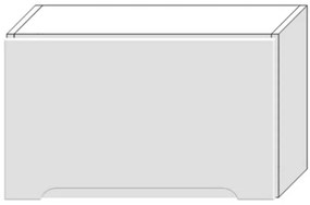Skrinka do kuchyne Zoya W60okgr Biely hrášok / Biely