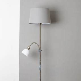 Brilagi - Stojacia lampa CERIA 1xE27/100W/230V + 1xE14/25W matný chróm/sivá