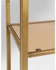 Loft policový regál zlatý 115x195 cm