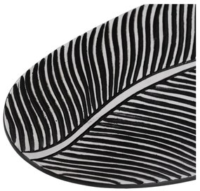 Dekoratívna tácka z polyresínu 16x37 cm B&amp;W – Ixia