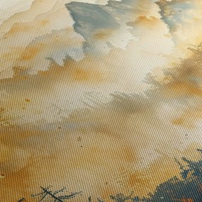 Obraz - Pohorie, akvarel (90x60 cm)