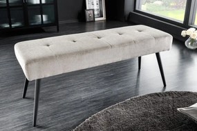 Lavička Boutique 100cm svetlošedá šnúra