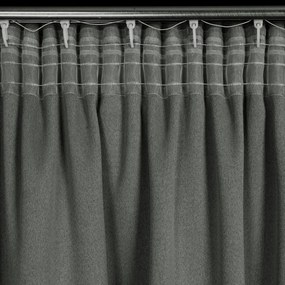 ZATEMŇOVACÍ ZÁVES NA PÁSKE CARLO 130X300 CM TMAVOSIVÁ