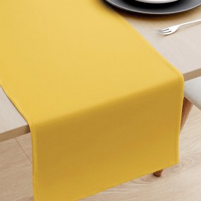 Goldea behúň na stôl 100% bavlnené plátno - medovo žltý 35x180 cm