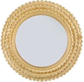 Nástenné zrkadlo v železnom ráme Mauro Ferretti Glam Lamin, ⌀ 43 cm