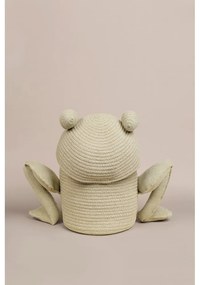 Svetlozelený látkový detský kôš na hračky ø 23x35 cm Fred the Frog – Lorena Canals