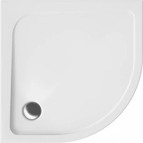 Polimat Štvrťkruhová akrylátová sprchová vanička Pako 80x80 (90x90) POLIMAT-Farba: Biela, POLIMAT-Rozmery: 90x90