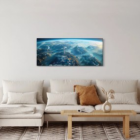 Obraz - Pohľad z vesmíru (120x50 cm)