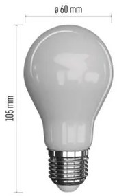 EMOS LED žiarovka Filament E27, A60, 5,9 W, teplá biela