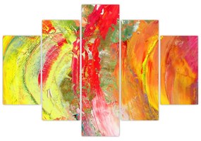 Obraz abstrakcie - maľba (150x105 cm)