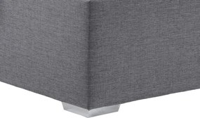 Posteľ s univerzálnym čelom Dafne 110x200 cm, holubia šedá tkanina