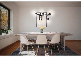 Eglo 98346 - Luster na lanku BOCADELLA 9xE27/60W/230V