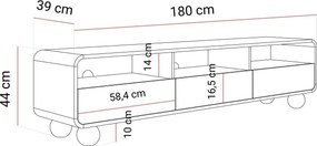 TV stolík PASCAL 180 cm