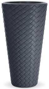 Vysoký plastový kvetináč DPMT400 40 cm - antracit
