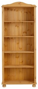 Hnedá knižnica z masívneho borovicového dreva Støraa Ella