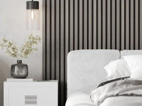 Mexen Lam-B, akustické stenové lamely 275 × 30 cm, HDF doska 4 mm, technická dyha, dub striebristý, S100-275307-3015-007