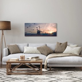 Obraz veterného mlyna (120x50 cm)