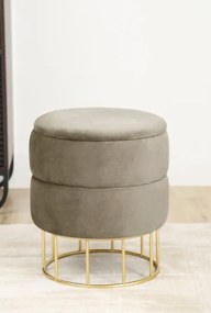 Úložná taburetka ELZA béžová