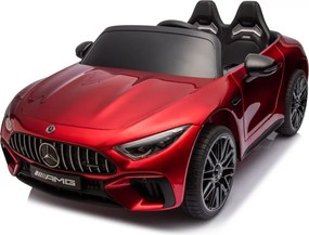 LEAN CARS Mercedes AMG SL63 Červený lakovaný batériový automobil