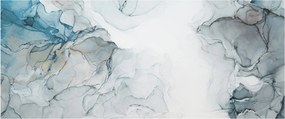 Obraz - Modrý mramor (120x50 cm)