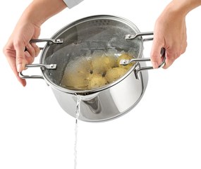 Profesionálne hrnce z ušľachtilej ocele, 3 ks